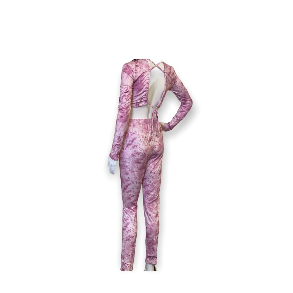D.H.F Criss Cross Tie Back Top & Pants Set